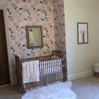 Watercolor Boho Floral Peel & Stick Wallpaper - gender_girl, Theme_Floral,