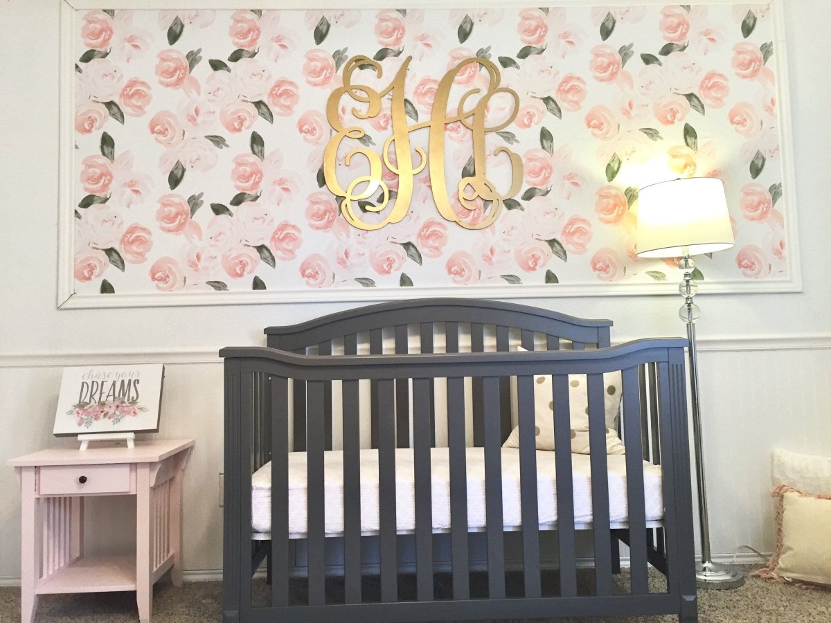 Watercolor Boho Floral Peel & Stick Wallpaper - gender_girl, Theme_Floral,