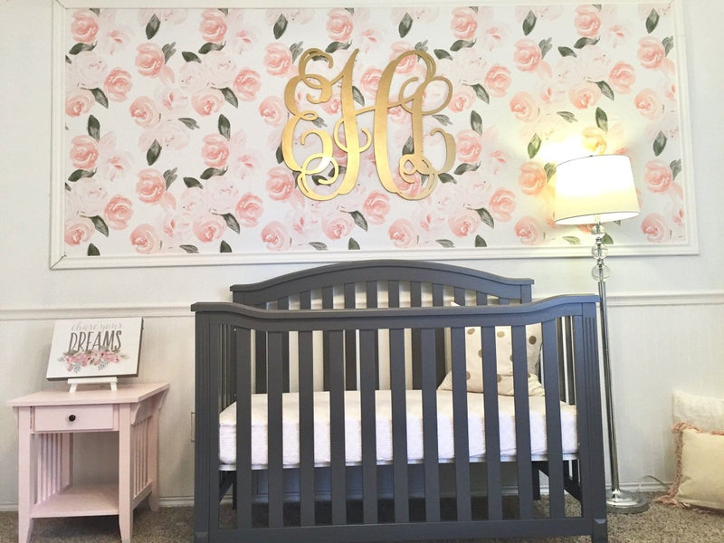 Watercolor Boho Floral Peel & Stick Wallpaper - gender_girl, Theme_Floral,