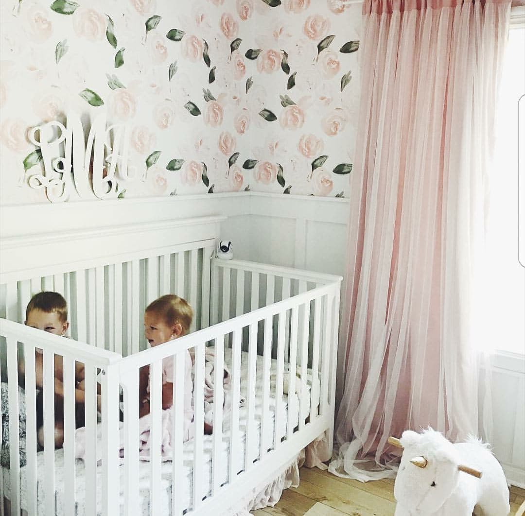 Watercolor Boho Floral Peel & Stick Wallpaper - gender_girl, Theme_Floral,