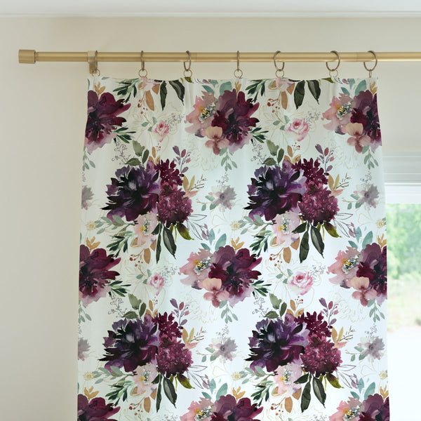 Whisper Floral Curtain Panel - gender_girl, Theme_Floral, Whisper Floral