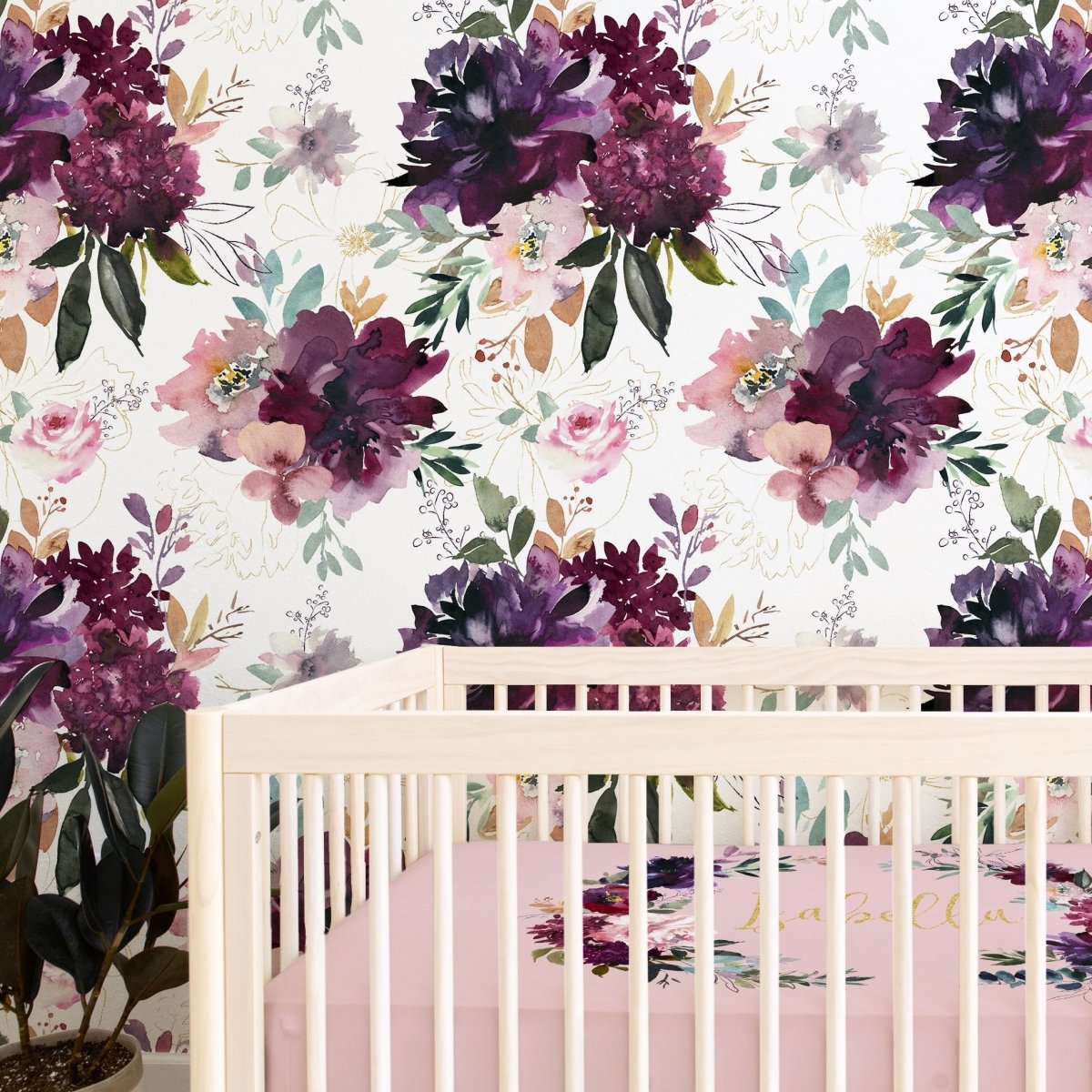 Whisper Floral Peel & Stick Wallpaper - gender_girl, Theme_Floral, Whisper Floral