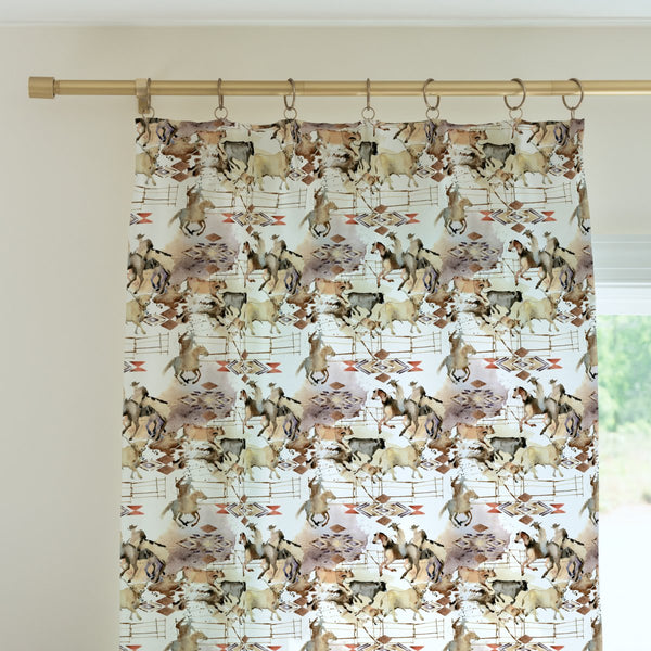 Wild West Cowboy Curtain Panel - gender_boy, Theme_Farm, Theme_Southwestern