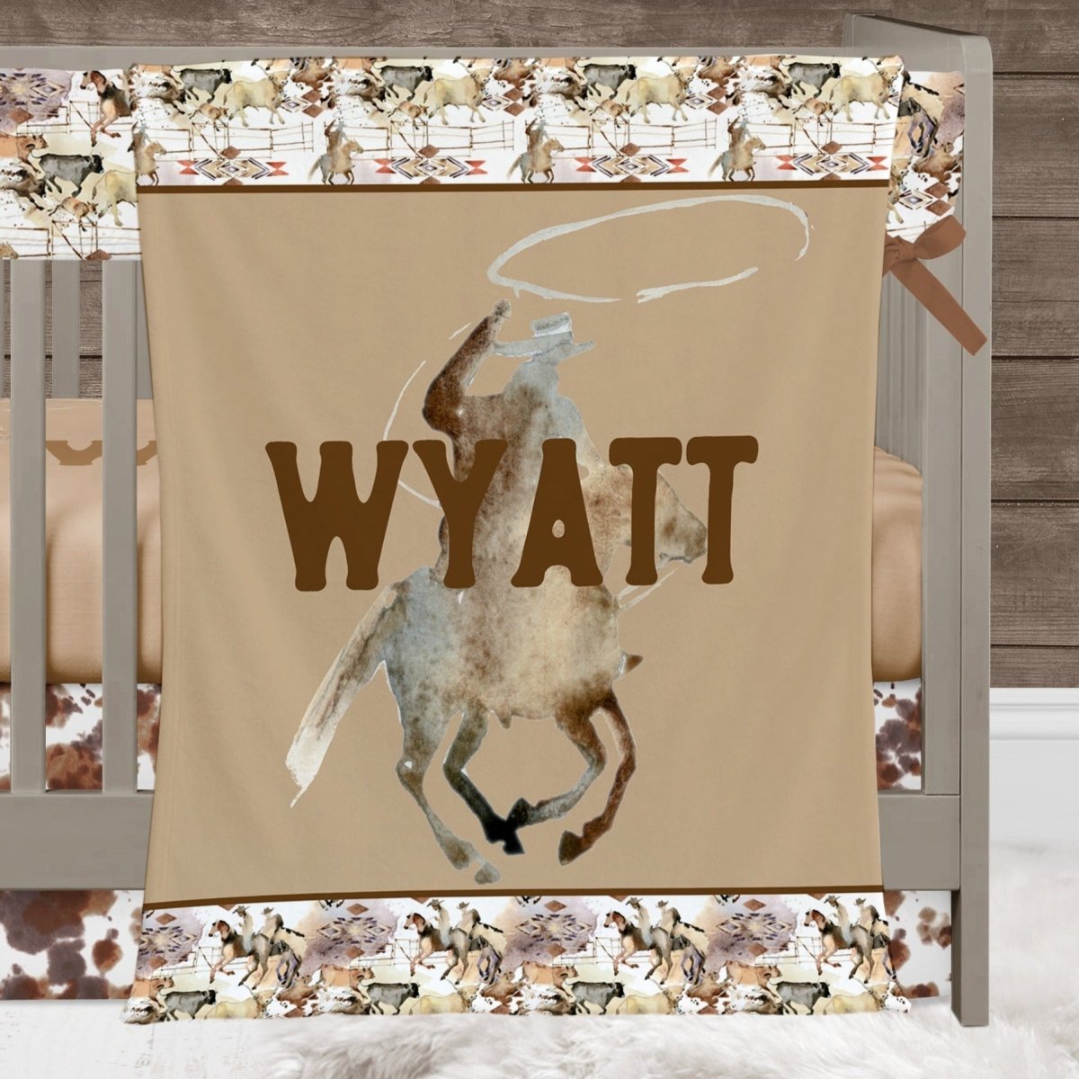 Wild West Cowboy Nursery Starter Set - gender_boy, text, Theme_Farm
