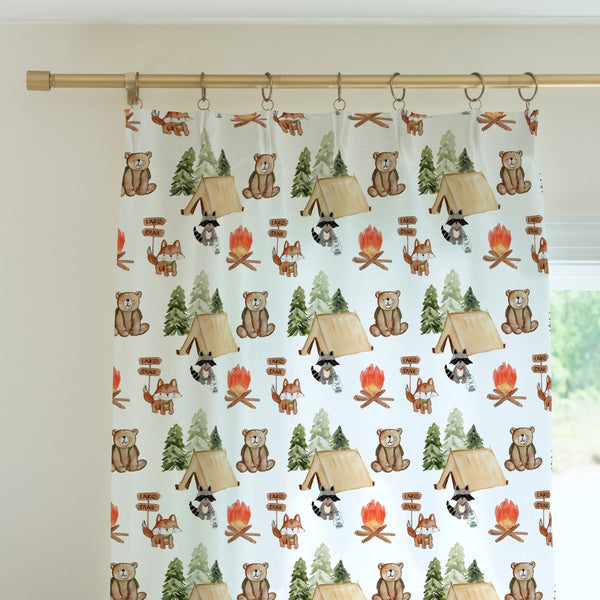 Woodland Camper Curtain Panel - gender_boy, Theme_Woodland, Woodland Camper