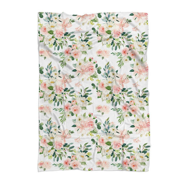 Woodland Meadows Minky Blanket - gender_girl, Personalized_No, Theme_Floral