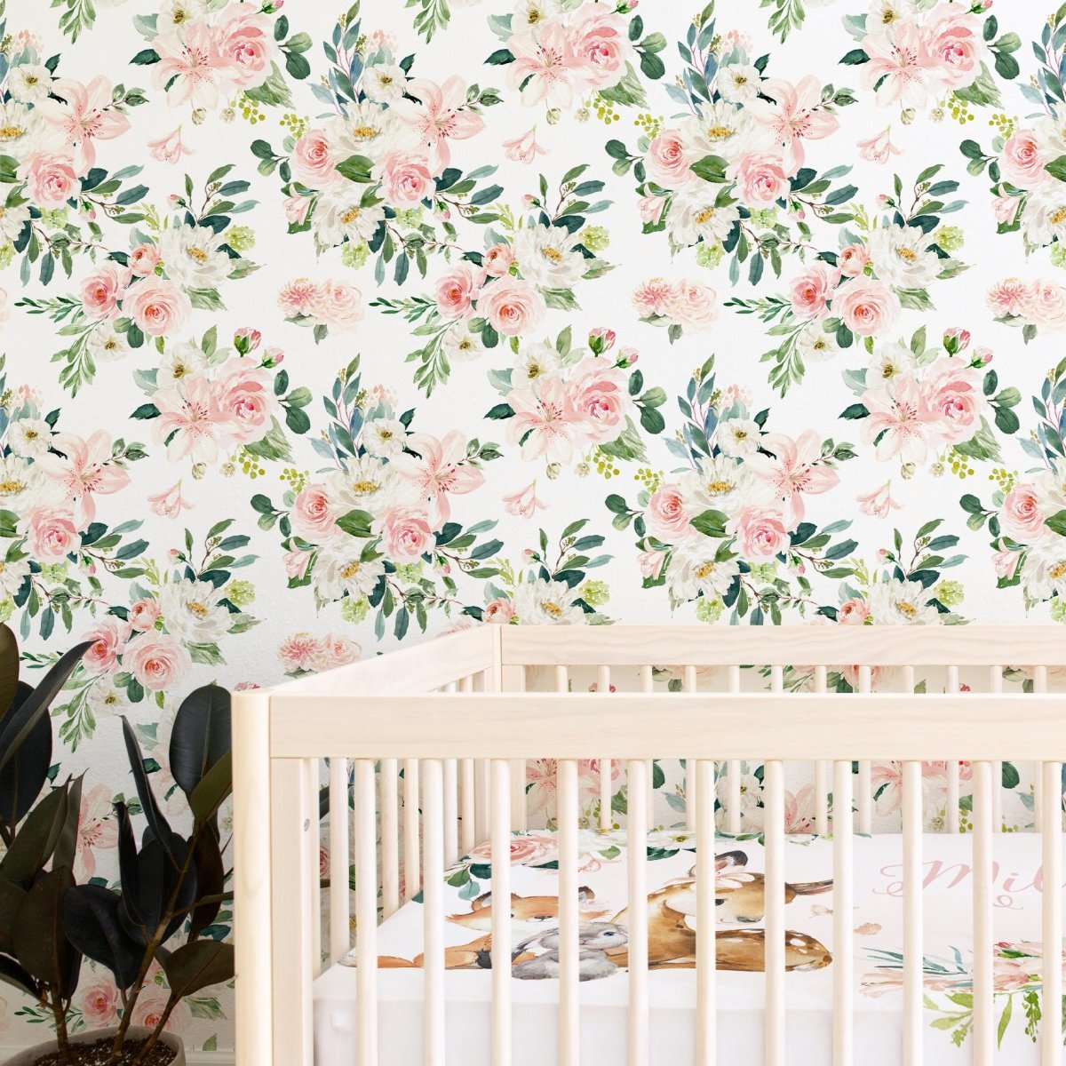 Woodland Meadows Peel & Stick Wallpaper - gender_girl, Theme_Floral, Theme_Woodland