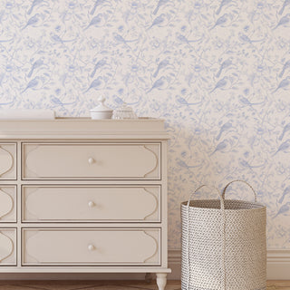 Peel & Stick Wallpaper | Bluebird Toile