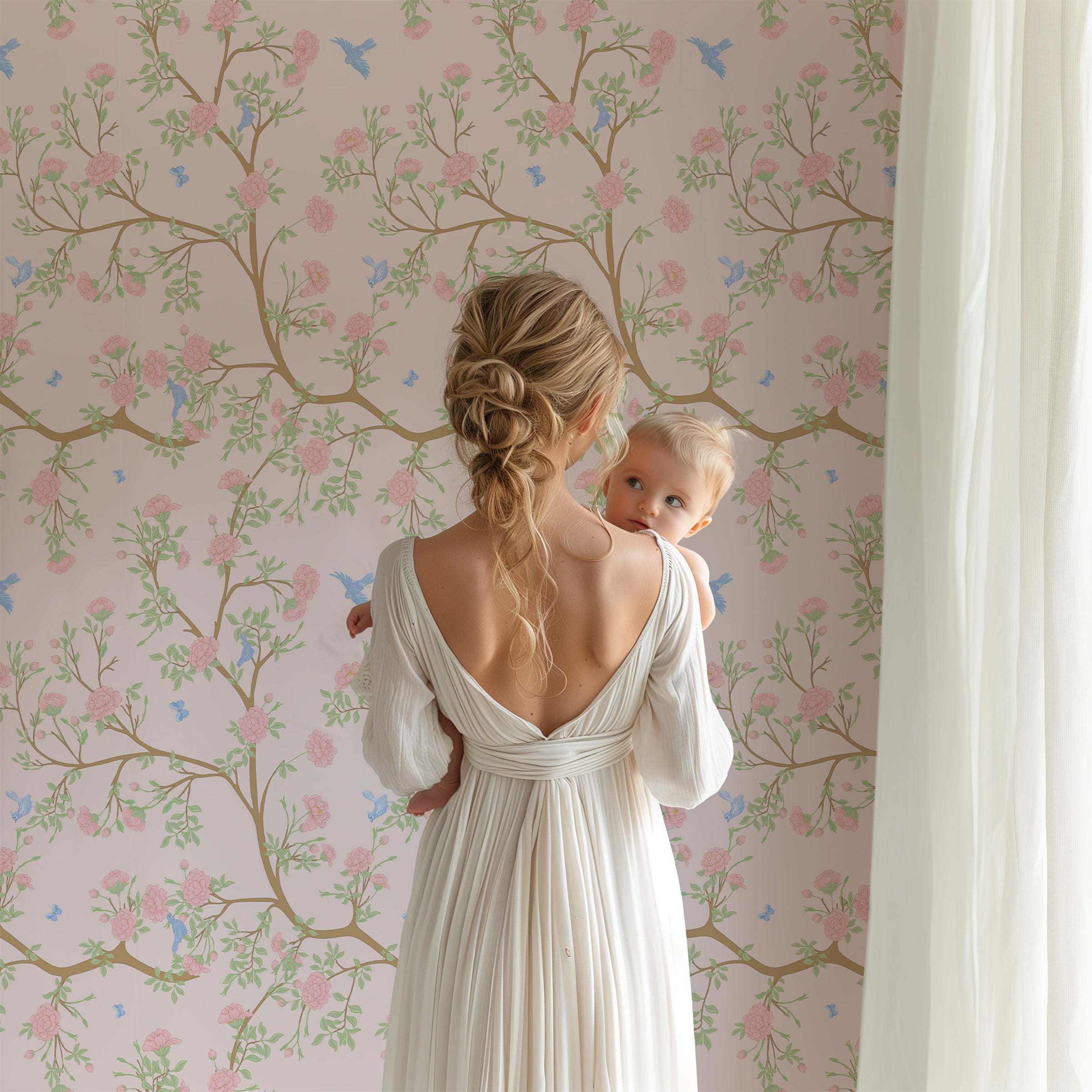 Peel & Stick Wallpaper | Chinoiserie Garden