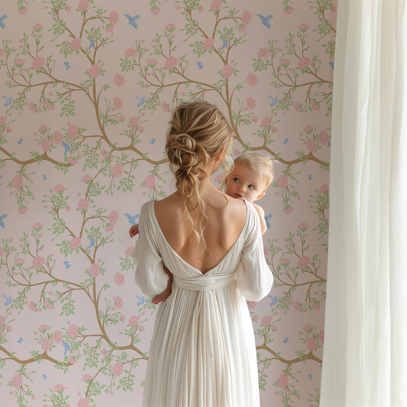 Peel & Stick Wallpaper | Chinoiserie Garden
