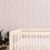 Peel & Stick Wallpaper | Garden Ribbon in Rose