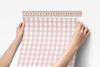 Peel & Stick Wallpaper | Gingham in Cottage Rose