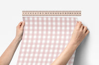 Peel & Stick Wallpaper | Gingham in Cottage Rose