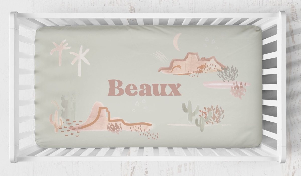 Boho Desert Crib Bedding - Boho Desert, gender_boy, text