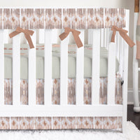 Boho Desert Ikat Personalized Crib Bedding - Boho Desert, gender_boy, text