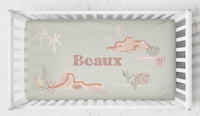 Boho Desert Mojave Personalized Crib Bedding - Boho Desert, gender_boy, text