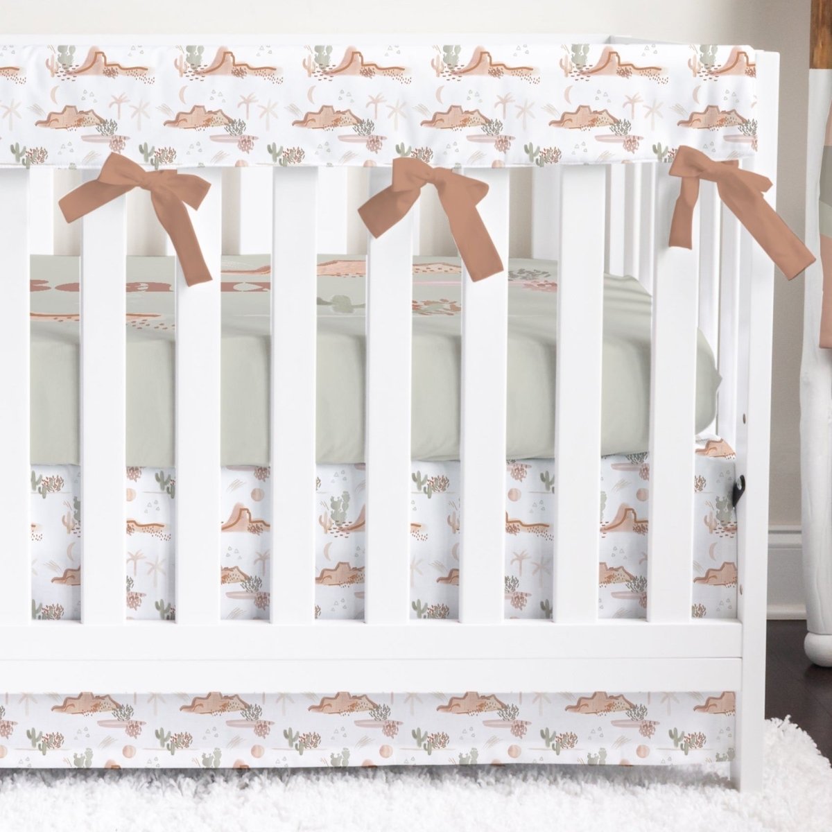 Boho Desert Mojave Personalized Crib Bedding - Boho Desert, gender_boy, text