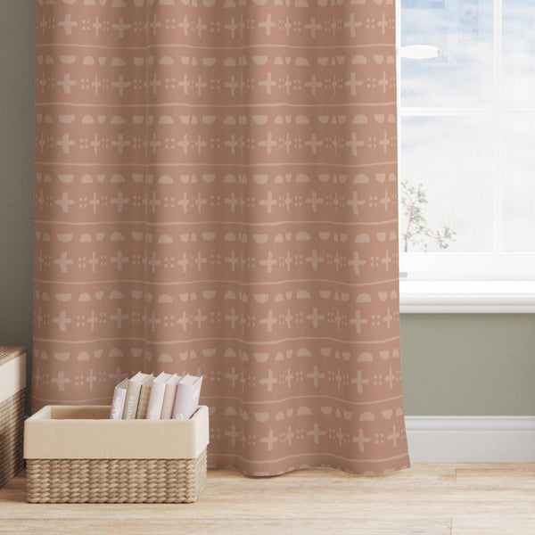 Boho Desert Mudcloth Curtain Panel
