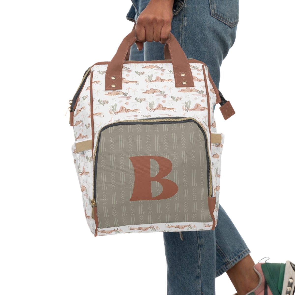 Boho Desert Personalized Backpack Diaper Bag - Boho Desert, gender_boy, text