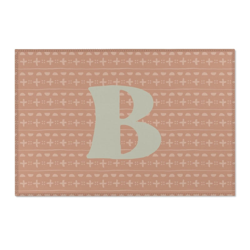 Boho Desert Personalized Nursery Rug - Boho Desert, gender_boy, text