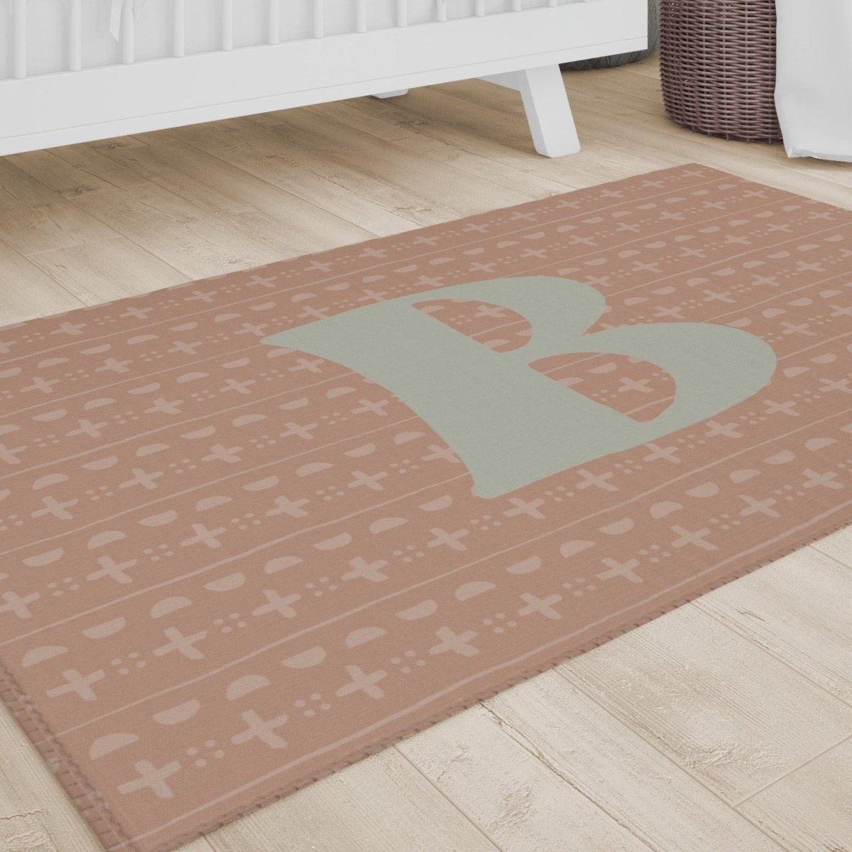 Boho Desert Personalized Nursery Rug - Boho Desert, gender_boy, text