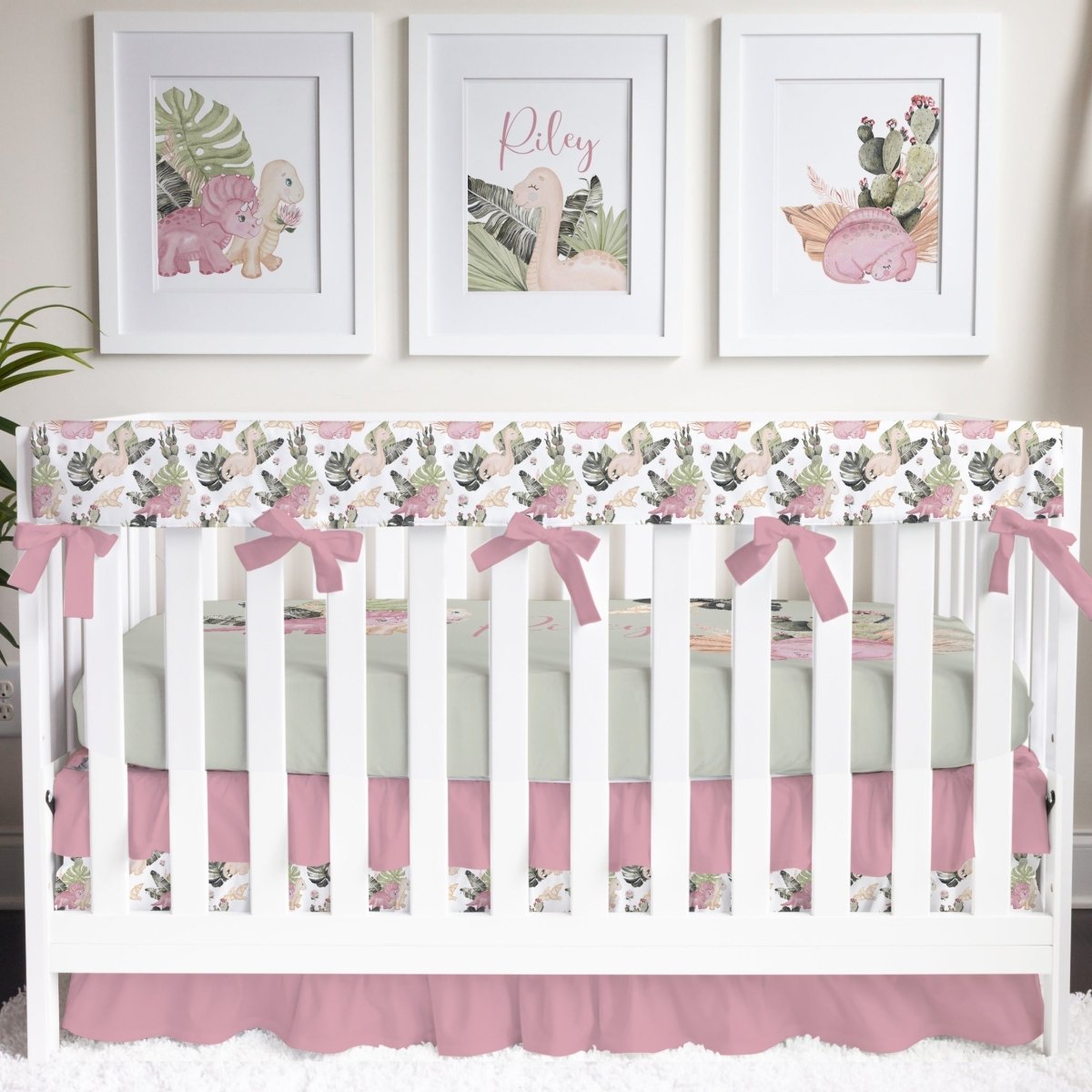 Boho Dino Nursery Collection - boho dino, gender_girl, text