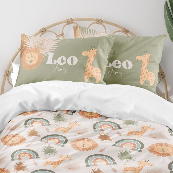 Boho Jungle Kids Bedding Set (Comforter or Duvet Cover) - Boho Jungle, gender_boy, gender_neutral