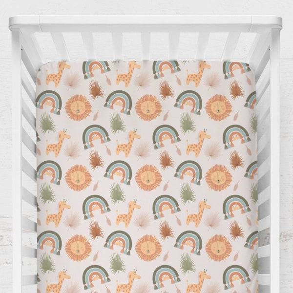 Boho Jungle Crib Sheet - gender_boy, gender_neutral, Theme_Boho