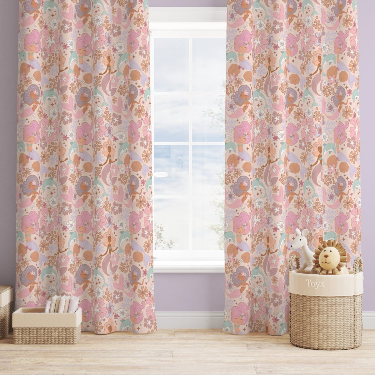 Boho Mermaids Curtain Panel - Curtain Panels