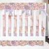 Boho Mermaids Floral Ruffled Crib Bedding - Boho Mermaids, gender_girl, text