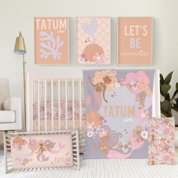 Boho Mermaids Nursery Collection - Boho Mermaids, gender_girl, text