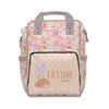 Boho Mermaids Personalized Backpack Diaper Bag - Boho Mermaids, gender_girl, text