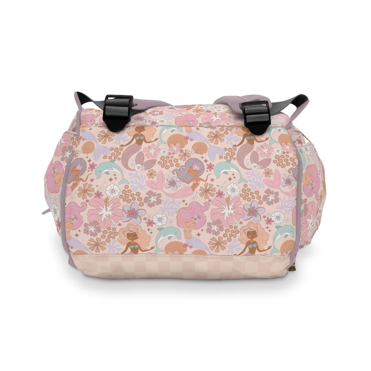 Boho Mermaids Personalized Backpack Diaper Bag - Boho Mermaids, gender_girl, text