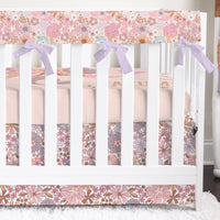 Boho Mermaids Personalized Crib Bedding - Boho Mermaids, gender_girl, text