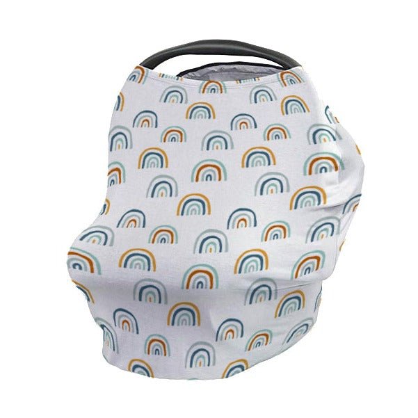 Boho Rainbow Car Seat Cover - Boho Rainbow, gender_boy, gender_neutral