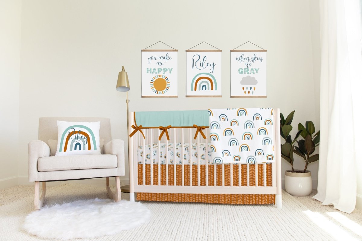 Boho Rainbow Crib Bedding - Boho Rainbow, gender_boy, gender_neutral