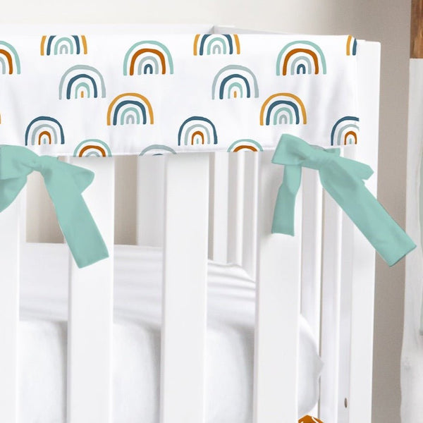 Boho Rainbow Crib Rail Guards - Boho Rainbow, gender_boy, gender_neutral