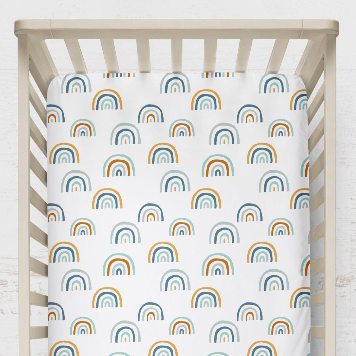 Boho Rainbow Crib Sheet - gender_boy, gender_neutral, Theme_Boho