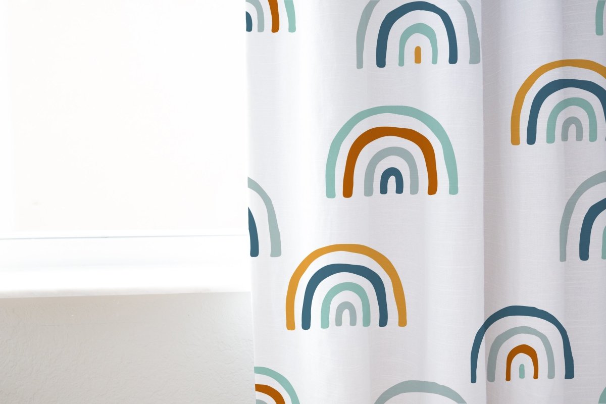 Boho Rainbow Curtain Panel - Boho Rainbow, gender_boy, gender_neutral