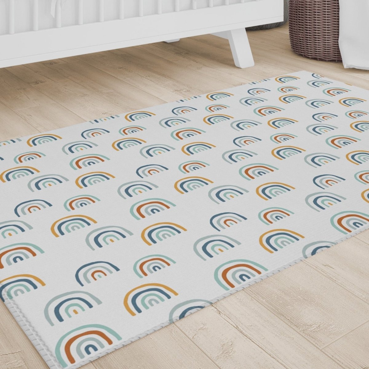 Boho Rainbow Nursery Rug - Boho Rainbow, gender_boy, gender_neutral