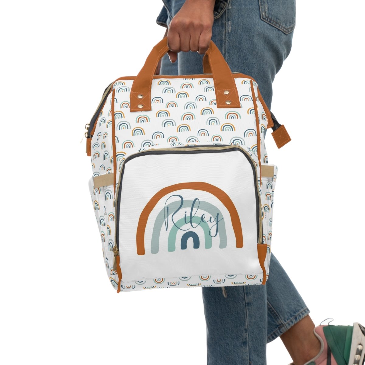 Boho Rainbow Personalized Backpack Diaper Bag - Boho Rainbow, gender_boy, gender_neutral