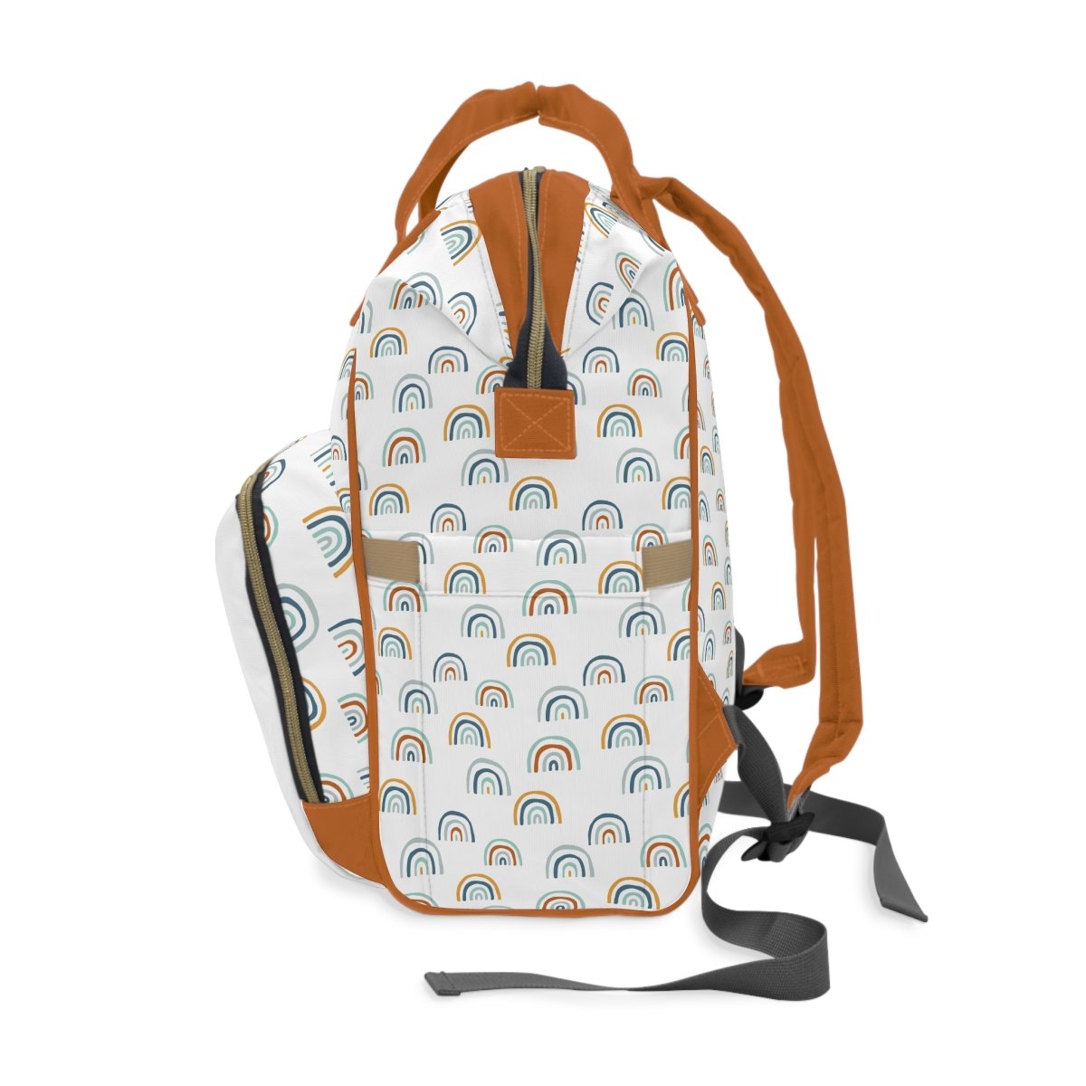 Boho Rainbow Personalized Backpack Diaper Bag - Backpack