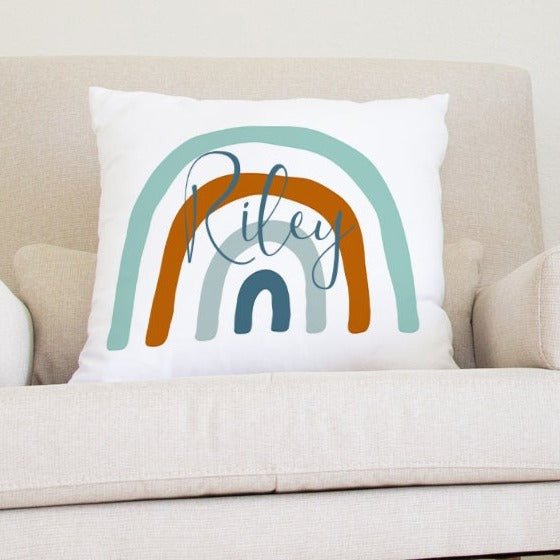 Boho Rainbow Personalized Nursery Pillow - Boho Rainbow, gender_boy, gender_neutral