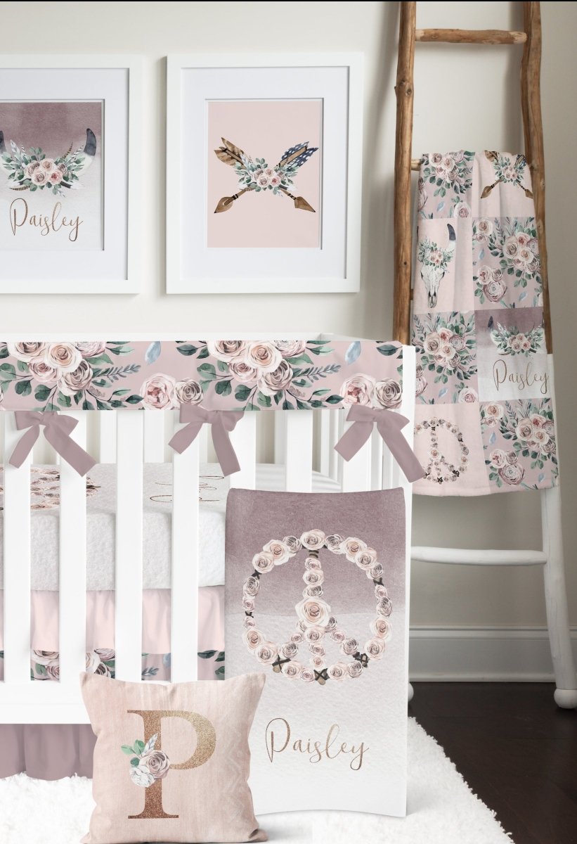 Boho Rose Nursery Collection - Boho Rose, gender_girl, text