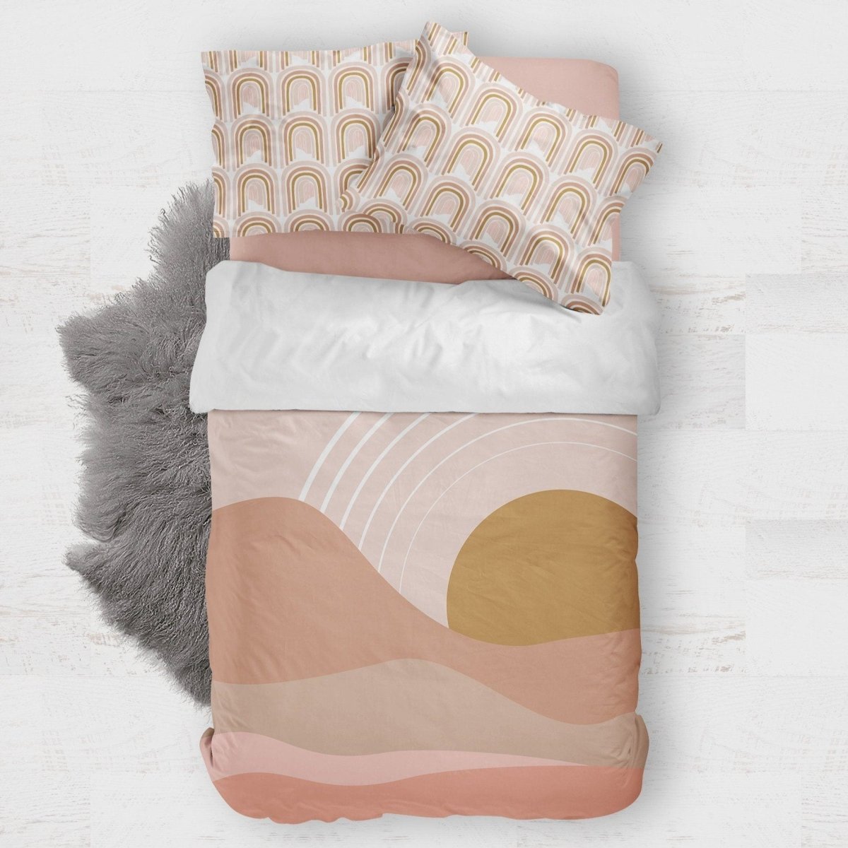 Boho Sunset Kids Bedding Set (Comforter or Duvet Cover) - Boho Sunset, gender_girl, Theme_Boho