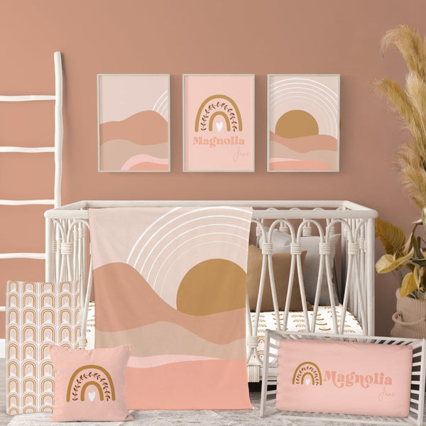 Boho Sunset Nursery Collection - Boho Sunset, gender_girl, text