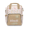 Boho Surfer Girl Personalized Backpack Diaper Bag - Boho Surfer Girl, gender_girl, text