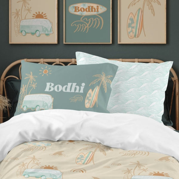 Boho Surfer Personalized Kids Bedding Set (Comforter or Duvet Cover) - Boho Surfer, gender_boy, gender_neutral