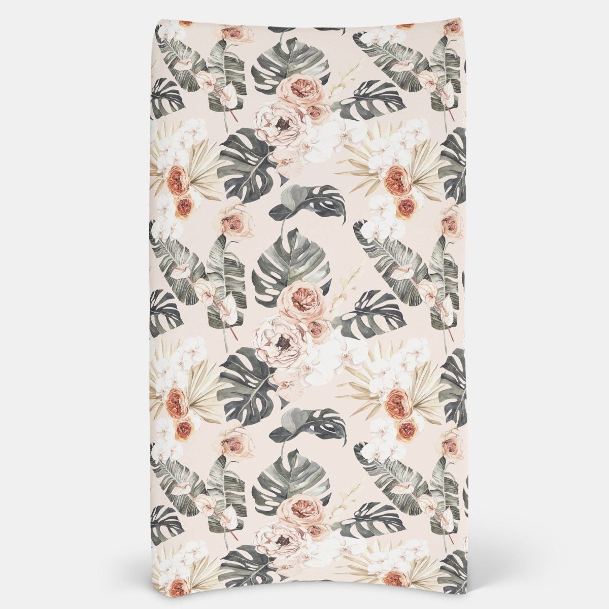 Boho Tropics Floral Changing Pad Cover - Boho Tropics, gender_girl, Theme_Boho