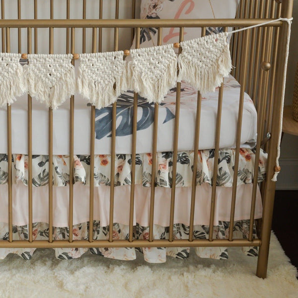 Boho Tropics Ruffled Crib Bedding - Crib Bedding Sets
